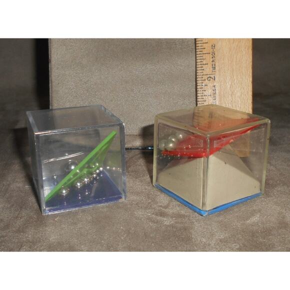 Vintage Rolling Ball Bearing Puzzle Cube Lot Brain Teaser Skill Dexterity Game - Picture 3 of 5